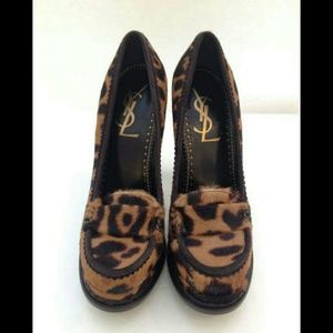 ISO- Yves Saint Laurent Animal Print Pumps